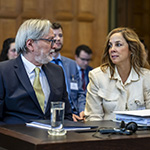 Members of the Delegation of Ecuador on the second day of hearings