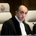 ICJ President, H. E. Judge Peter Tomka, during the delivery of the Court's Judgment in the case concerning the Maritime Dispute (Peru v. Chile)
