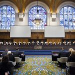 Application of the Convention on the Prevention and Punishment of the Crime of Genocide (Croatia v. Serbia) - Judgment - Public sitting of Tuesday 3 February 2015 - View of the Judges of the International Court of Justice (ICJ).