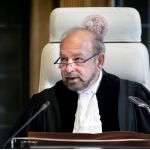 ICJ President, H.E. Judge Ronny Abraham, at the opening of hearings in the case concerning Certain Activities carried out by Nicaragua in the Border Area (Costa Rica v. Nicaragua) and in the case concerning the Construction of a Road in Costa Rica along the San Juan River (Nicaragua v. Costa Rica).