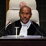 The President of the Court, H.E. Judge Abdulqawi Ahmed Yusuf, on the opening day of the hearings