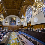 View of the ICJ courtroom on 1 October 2018 (delivery of the Judgment of the Court)
