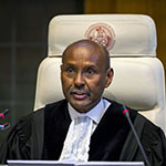 The President of the Court, H.E. Judge Abdulqawi Ahmed Yusuf, on 1 October 2018 (delivery of the Judgment of the Court) 
