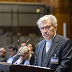 The Agent of Iran, Mr. M. Mohebi, at the opening of Iran’s first round of oral arguments