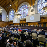 View of the ICJ courtroom on 13 February 2019 (delivery of the Judgment of the Court)