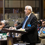 The Agent of Pakistan, H.E. Mr. Anwar Mansoor Khan, at the opening of Pakistan’s first round of oral argument