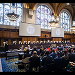 View of the ICJ courtroom on the first day of the hearings