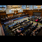 View of the ICJ courtroom on 17 July 2019 (delivery of the Judgment of the Court)