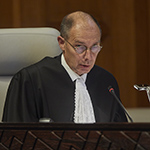 The Registrar of the Court, H.E. Mr. Philippe Gautier, on 8 November 2019 (delivery of the Judgment of the Court)