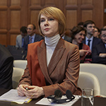 The Agent of Ukraine, H.E. Ms Olena Zerkal, on 8 November 2019  (delivery of the Judgment of the Court)