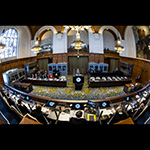 View of the ICJ courtroom at the opening of the hearing