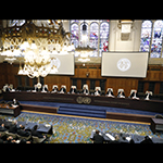 View of the ICJ courtroom