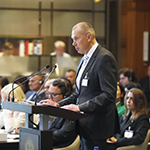 HE Mr Alexander Shulgin, Ambassador of the Russian Federation to the Kingdom of the Netherlands, Agent of the Russian Federation, at the opening of Russian Federation’s first round of oral argument