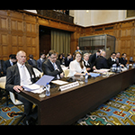 Members of the Delegation of the Russian Federation at the opening of the Russian Federation’s first round of oral argument