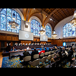 View of the ICJ courtroom