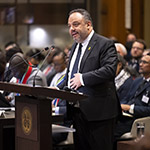 Co-Agent of Israel, Mr Tal Becker on the second day of hearings