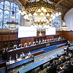  Members of the Court at the start of the hearings