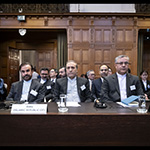 Members of the delegation of the Islamic Republic of Iran