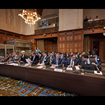 Members of the Delegation of Armenia at the start of the hearings 