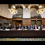 Members of delegation of Armenia on the second day of hearings