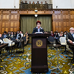 The Co-Agent of Mexico, HE Ms Carmen Moreno Toscano, at the opening of the hearings