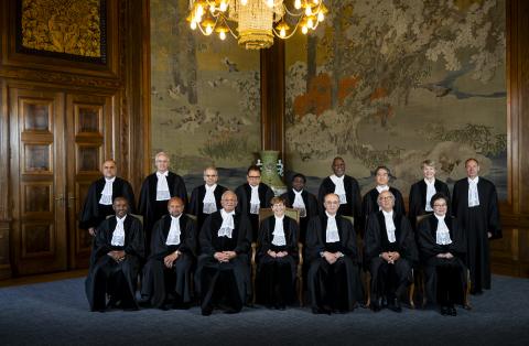 Group photo of the Members of the Court