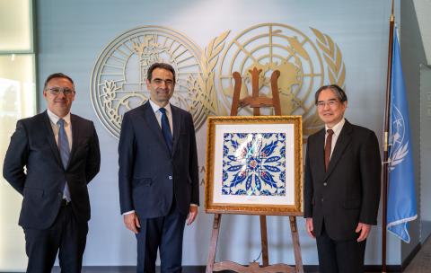 HE Mr Selçuk Ünal, Ambassador of Türkiye to the Netherlands, presented a gift to the Court