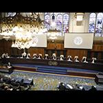 View of the ICJ courtroom View of the ICJ courtroom