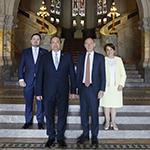 From left to right: Mr Lesther Antonio Ortega Lemu, HE Mr Mario Búcaro Flores, HE Mr Philippe Gautier and HE Ms Gladys Marithza Ruiz Sánchez From left to right: Mr Lesther Antonio Ortega Lemu, HE Mr Mario Búcaro Flores, HE Mr Philippe Gautier and HE Ms Gladys Marithza Ruiz Sánchez