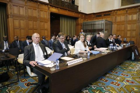Members of the Delegation of the Russian Federation at the opening of the Russian Federation’s first round of oral argument Members of the Delegation of the Russian Federation at the opening of the Russian Federation’s first round of oral argument