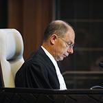 The Registrar of the Court, HE Mr Philippe Gautier at the opening of the hearings. The Registrar of the Court, HE Mr Philippe Gautier at the opening of the hearings.