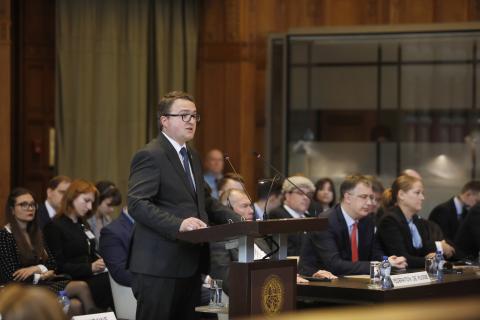 The Agent of Ukraine, HE Mr Anton Korynevych, Ambassador-at-Large, Ministry of Foreign Affairs of Ukraine. The Agent of Ukraine, HE Mr Anton Korynevych, Ambassador-at-Large, Ministry of Foreign Affairs of Ukraine.