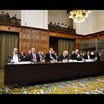 Members of the Delegation of the Russian Federation on the opening day of the hearings. Members of the Delegation of the Russian Federation on the opening day of the hearings.