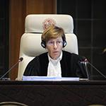 HE Judge Joan E. Donoghue, President of the Court, on the second day of the hearings. HE Judge Joan E. Donoghue, President of the Court, on the second day of the hearings.