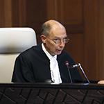 The Registrar of the Court, HE Mr Philippe Gautier, at the start of the hearing The Registrar of the Court, HE Mr Philippe Gautier, at the start of the hearing
