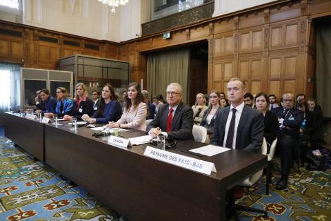 Members of the Delegation of the Applicants at the start of the hearing Members of the Delegation of the Applicants at the start of the hearing