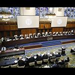 View of the ICJ Court room View of the ICJ Court room