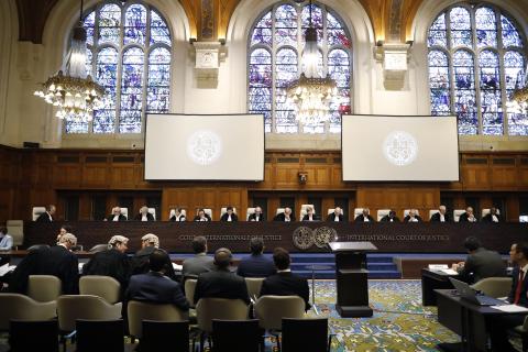 The Members of the Court at the start of the hearings The Members of the Court at the start of the hearings
