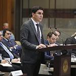 The Agent of Armenia, HE Mr Yeghishe Kirakosyan, at the opening of the hearings The Agent of Armenia, HE Mr Yeghishe Kirakosyan, at the opening of the hearings