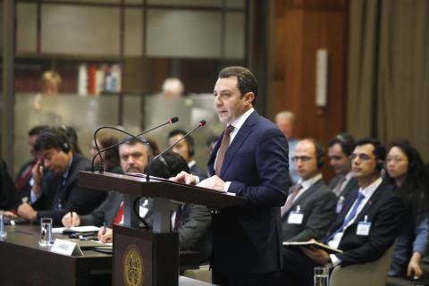 The Agent of Azerbaijan, HE Mr Elnur Mammadov, at the opening of the hearings The Agent of Azerbaijan, HE Mr Elnur Mammadov, at the opening of the hearings