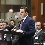 The Agent of Azerbaijan, HE Mr Elnur Mammadov, at the opening of the hearings The Agent of Azerbaijan, HE Mr Elnur Mammadov, at the opening of the hearings