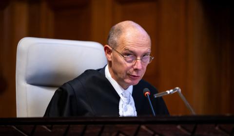 The Registrar of the Court, HE Mr Philippe Gautier, at the start of the hearings The Registrar of the Court, HE Mr Philippe Gautier, at the start of the hearings