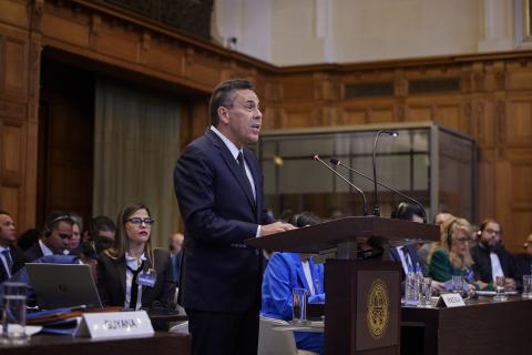 The Agent of Venezuela, HE Mr Samuel Reinaldo Moncada Acosta, at the conclusion of the Venezuela’s oral argument The Agent of Venezuela, HE Mr Samuel Reinaldo Moncada Acosta, at the conclusion of the Venezuela’s oral argument