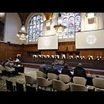 View of the ICJ courtroom View of the ICJ courtroom