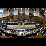 View of the ICJ courtroom View of the ICJ Court room
