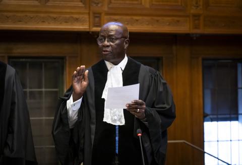 Solemn Declaration by HE Mr Dikgang Ernest Moseneke, judge ad hoc Solemn Declaration by HE Mr Dikgang Ernest Moseneke, judge ad hoc