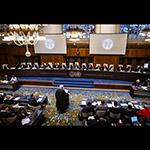 Members of the Court on the second day of hearings Members of the Court on the second day of hearings