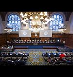 View of the ICJ courtroom View of the ICJ courtroom