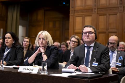 The Agent of Ukraine, HE Mr Anton Korynevych, and Ms Oksana Zolotaryova, Co-Agent of Ukraine The Agent of Ukraine, HE Mr Anton Korynevych, and Ms Oksana Zolotaryova, Co-Agent of Ukraine