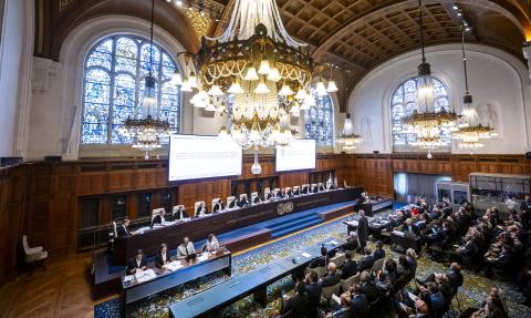 Members of the Court at the start of the hearings Members of the Court at the start of the hearings